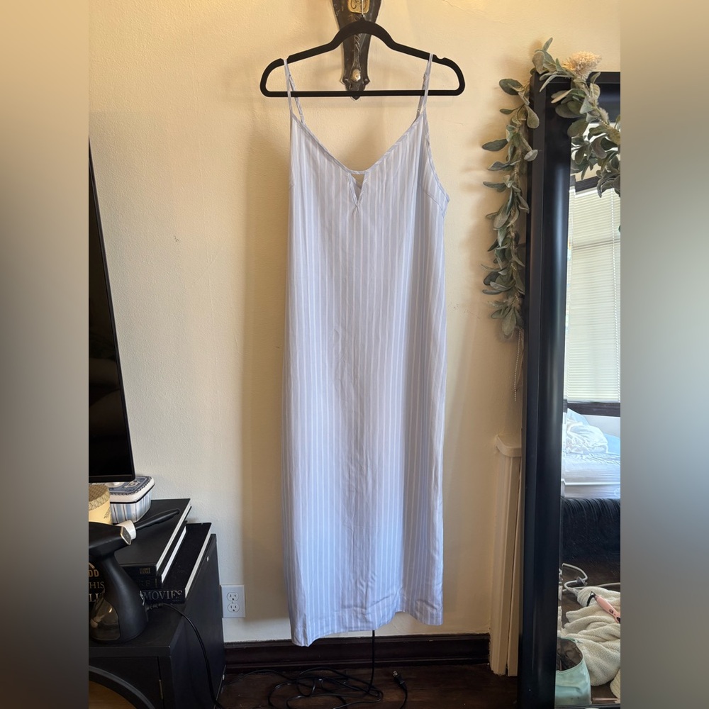 Onia blue striped sundress